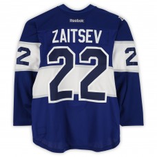 Nikita Zaitsev Toronto Maple Leafs Fanatics Authentic Practice-Used #22 Blue Reebok Jersey vs. Detroit Red Wings on January 1, 2017 - NHL Centennial Classic - Worn During Warm-Ups