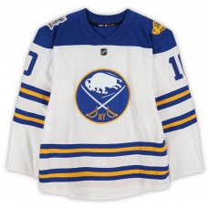 Jacob Josefson Buffalo Sabres Fanatics Authentic Practice-Used #10 White adidas Jersey vs. New York Rangers on January 1, 2018 - NHL Winter Classic - Worn During Warm-Ups
