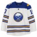 Jacob Josefson Buffalo Sabres Fanatics Authentic Practice-Used #10 White adidas Jersey vs. New York Rangers on January 1, 2018 - NHL Winter Classic - Worn During Warm-Ups