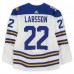 Johan Larsson Buffalo Sabres Fanatics Authentic Practice-Used #22 White adidas Jersey vs. New York Rangers on January 1, 2018 - NHL Winter Classic - Worn During Warm-Ups