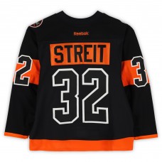 Mark Streit Philadelphia Flyers Fanatics Authentic Practice-Used #32 Black Reebok Jersey vs. Pittsburgh Penguins on February 25, 2017 - NHL Stadium Series - Worn During Warm-Ups