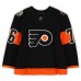 Chris VandeVelde Philadelphia Flyers Fanatics Authentic Practice-Used #76 Black Reebok Jersey vs. Pittsburgh Penguins on February 25, 2017 - NHL Stadium Series - Worn During Warm-Ups