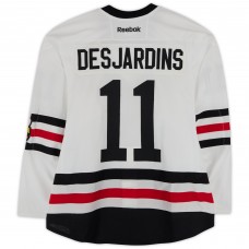Игровая джерси Andrew Desjardins Chicago Blackhawks Fanatics Authentic Practice-Used #11 White Reebok Jersey vs. St. Louis Blues on January 2, 2017 - NHL Winter Classic - Worn During Warm-Ups Игровая джерси Andrew Desjardins Chicago Blackhawks Fanatics Authentic Practice-Used #11 White Reebok Jersey vs. St. Louis Blues on January 2, 2017 - NHL Winter Classic - Worn During Warm-Ups