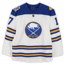 Jordan Nolan Buffalo Sabres Fanatics Authentic Practice-Used #17 White adidas Jersey vs. New York Rangers on January 1, 2018 - NHL Winter Classic - Worn During Warm-Ups