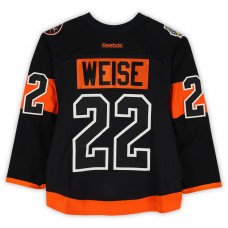 Dale Weise Philadelphia Flyers Fanatics Authentic Practice-Used #22 Black Reebok Jersey vs. Pittsburgh Penguins on February 25, 2017 - NHL Stadium Series - Worn During Warm-Ups