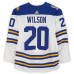 Scott Wilson Buffalo Sabres Fanatics Authentic Practice-Used #20 White adidas Jersey vs. New York Rangers on January 1, 2018 - NHL Winter Classic - Worn During Warm-Ups
