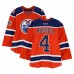 Kris Russell Edmonton Oilers Fanatics Authentic Practice-Used #4 Orange Reebok Jersey vs. Winnipeg Jets on October 23, 2016 - NHL Heritage Classic - Worn During Warm-Ups