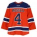 Kris Russell Edmonton Oilers Fanatics Authentic Practice-Used #4 Orange Reebok Jersey vs. Winnipeg Jets on October 23, 2016 - NHL Heritage Classic - Worn During Warm-Ups