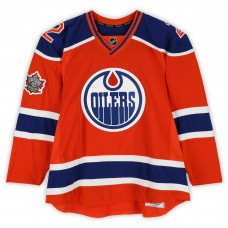 Andrej Sekera Edmonton Oilers Fanatics Authentic Practice-Used #2 Orange Reebok Jersey vs. Winnipeg Jets on October 23, 2016 - NHL Heritage Classic - Worn During Warm-Ups