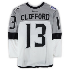 Тренировочный джерси Kyle Clifford Los Angeles Kings Fanatics Authentic White vs. San Jose Sharks on February 21, 2015 Тренировочный джерси Kyle Clifford Los Angeles Kings Fanatics Authentic White vs. San Jose Sharks on February 21, 2015
