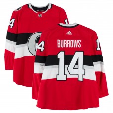 Alexandre Burrows Ottawa Senators Fanatics Authentic Practice-Used #14 Red adidas Jersey vs. Montreal Canadiens on December 16, 2017 - NHL100 Classic - Worn During Warm-Ups