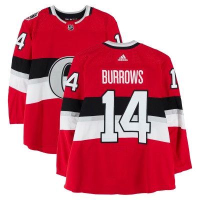 Alexandre Burrows Ottawa Senators Fanatics Authentic Practice-Used #14 Red adidas Jersey vs. Montreal Canadiens on December 16, 2017 - NHL100 Classic - Worn During Warm-Ups