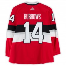 Alexandre Burrows Ottawa Senators Fanatics Authentic Practice-Used #14 Red adidas Jersey vs. Montreal Canadiens on December 16, 2017 - NHL100 Classic - Worn During Warm-Ups