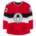 Fredrik Claesson Ottawa Senators Fanatics Authentic Practice-Used #33 Red adidas Jersey vs. Montreal Canadiens on December 16, 2017 - NHL100 Classic - Worn During Warm-Ups