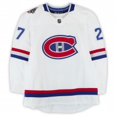 Alex Galchenyuk Montreal Canadiens Fanatics Authentic Practice-Used #27 White adidas Jersey vs. Ottawa Senators on December 16, 2017 - NHL 100 Classic - Worn During Warm-Ups