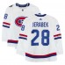 Jakub Jerabek Montreal Canadiens Fanatics Authentic Practice-Used #28 White adidas Jersey vs. Ottawa Senators on December 16, 2017 - NHL 100 Classic - Worn During Warm-Ups