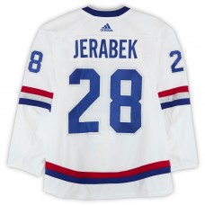 Jakub Jerabek Montreal Canadiens Fanatics Authentic Practice-Used #28 White adidas Jersey vs. Ottawa Senators on December 16, 2017 - NHL 100 Classic - Worn During Warm-Ups