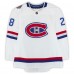 Jakub Jerabek Montreal Canadiens Fanatics Authentic Practice-Used #28 White adidas Jersey vs. Ottawa Senators on December 16, 2017 - NHL 100 Classic - Worn During Warm-Ups