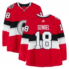 Ryan Dzingel Ottawa Senators Fanatics Authentic Practice-Used #18 Red adidas Jersey vs. Montreal Canadiens on December 16, 2017 - NHL100 Classic - Worn During Warm-Ups