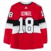 Ryan Dzingel Ottawa Senators Fanatics Authentic Practice-Used #18 Red adidas Jersey vs. Montreal Canadiens on December 16, 2017 - NHL100 Classic - Worn During Warm-Ups