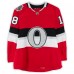 Ryan Dzingel Ottawa Senators Fanatics Authentic Practice-Used #18 Red adidas Jersey vs. Montreal Canadiens on December 16, 2017 - NHL100 Classic - Worn During Warm-Ups