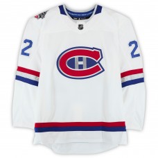 Karl Alzner Montreal Canadiens Fanatics Authentic Practice-Used #22 White adidas Jersey vs. Ottawa Senators on December 16, 2017 - NHL 100 Classic - Worn During Warm-Ups
