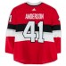 Craig Anderson Ottawa Senators Fanatics Authentic Practice-Used #41 Red adidas Jersey vs. Montreal Canadiens on December 16, 2017 - NHL100 Classic - Worn During Warm-Ups
