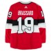 Derick Brassard Ottawa Senators Fanatics Authentic Practice-Used #19 Red adidas Jersey vs. Montreal Canadiens on December 16, 2017 - NHL100 Classic - Worn During Warm-Ups
