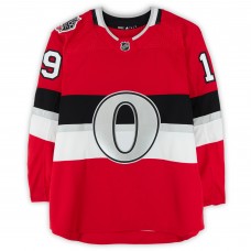 Derick Brassard Ottawa Senators Fanatics Authentic Practice-Used #19 Red adidas Jersey vs. Montreal Canadiens on December 16, 2017 - NHL100 Classic - Worn During Warm-Ups