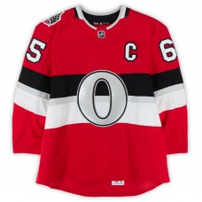 Erik Karlsson Ottawa Senators Fanatics Authentic Practice-Used #65 Red adidas Jersey vs. Montreal Canadiens on December 16, 2017 - NHL100 Classic - Worn During Warm-Ups