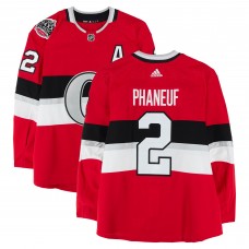 Dion Phaneuf Ottawa Senators Fanatics Authentic Practice-Used #2 Red adidas Jersey vs. Montreal Canadiens on December 16, 2017 - NHL100 Classic - Worn During Warm-Ups