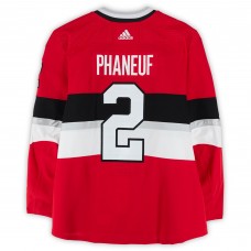 Dion Phaneuf Ottawa Senators Fanatics Authentic Practice-Used #2 Red adidas Jersey vs. Montreal Canadiens on December 16, 2017 - NHL100 Classic - Worn During Warm-Ups