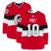 Tom Pyatt Ottawa Senators Fanatics Authentic Practice-Used #10 Red adidas Jersey vs. Montreal Canadiens on December 16, 2017 - NHL100 Classic - Worn During Warm-Ups
