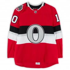 Tom Pyatt Ottawa Senators Fanatics Authentic Practice-Used #10 Red adidas Jersey vs. Montreal Canadiens on December 16, 2017 - NHL100 Classic - Worn During Warm-Ups