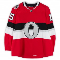 Zack Smith Ottawa Senators Fanatics Authentic Practice-Used #15 Red adidas Jersey vs. Montreal Canadiens on December 16, 2017 - NHL100 Classic - Worn During Warm-Ups
