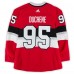 Matt Duchene Ottawa Senators Fanatics Authentic Practice-Used #95 Red adidas Jersey vs. Montreal Canadiens on December 16, 2017 - NHL100 Classic - Worn During Warm-Ups