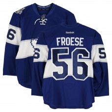 Byron Froese Toronto Maple Leafs Fanatics Authentic Player-Issued #56 Blue Reebok Jersey vs. Detroit Red Wings on January 1, 2017 - NHL Centennial Classic