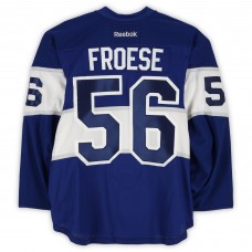 Byron Froese Toronto Maple Leafs Fanatics Authentic Player-Issued #56 Blue Reebok Jersey vs. Detroit Red Wings on January 1, 2017 - NHL Centennial Classic