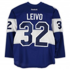 Josh Leivo Toronto Maple Leafs Fanatics Authentic Player-Issued #32 Blue Reebok Jersey vs. Detroit Red Wings on January 1, 2017 - NHL Centennial Classic