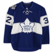 Josh Leivo Toronto Maple Leafs Fanatics Authentic Player-Issued #32 Blue Reebok Jersey vs. Detroit Red Wings on January 1, 2017 - NHL Centennial Classic