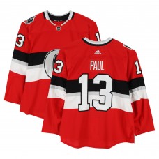 Nick Paul Ottawa Senators Fanatics Authentic Player-Issued #13 Red adidas Jersey vs. Montreal Canadiens on December 16, 2017 - NHL100 Classic