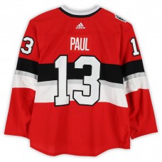 Nick Paul Ottawa Senators Fanatics Authentic Player-Issued #13 Red adidas Jersey vs. Montreal Canadiens on December 16, 2017 - NHL100 Classic