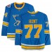 Brad Hunt St. Louis Blues Fanatics Authentic Player-Issued #77 Blue Reebok Jersey vs. Chicago Blackhawks on January 2, 2017 - NHL Winter Classic