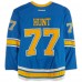 Brad Hunt St. Louis Blues Fanatics Authentic Player-Issued #77 Blue Reebok Jersey vs. Chicago Blackhawks on January 2, 2017 - NHL Winter Classic