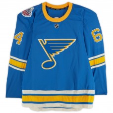Brad Hunt St. Louis Blues Fanatics Authentic Player-Issued #77 Blue Reebok Jersey vs. Chicago Blackhawks on January 2, 2017 - NHL Winter Classic