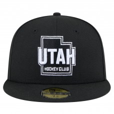 Бейсболка Utah Hockey Club New Era Black State Shape 1st Season 59FIFTY Бейсболка Utah Hockey Club New Era Black State Shape 1st Season 59FIFTY