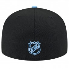 Бейсболка Utah Hockey Club New Era Black/Light Blue Lockup 1st Season 59FIFTY Бейсболка Utah Hockey Club New Era Black/Light Blue Lockup 1st Season 59FIFTY