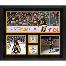 Evgeni Malkin Pittsburgh Penguins Fanatics Authentic Framed 20 x 24 500th NHL Goal Three-Photograph Collage with Game-Used Ice from 500th Goal Game - Limited Edition of 250