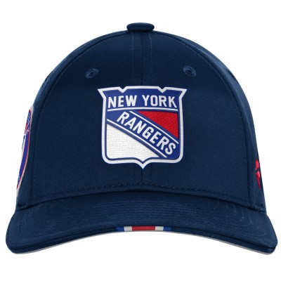 Подростковая New York Rangers Fanatics Navy 2025 NHL Draft Authentic Pro On-Stage Podium Adjustable Hat