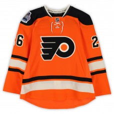 Erik Gustafsson Philadelphia Flyers Fanatics Authentic Player-Issued #26 Orange Reebok Jersey vs. New York Rangers on January 2, 2012 - NHL Winter Classic